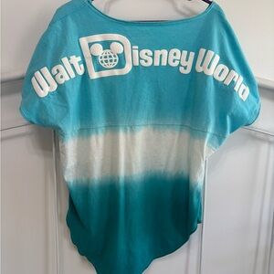 Walt Disney World Blue and White tie dye spirit jersey medium Shirt